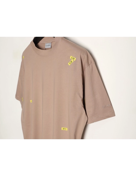 Balenciaga 520 Embroidered Label Short-Sleeve T-Shirt,Balenciaga