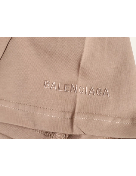 Balenciaga 520 Embroidered Label Short-Sleeve T-Shirt,Balenciaga