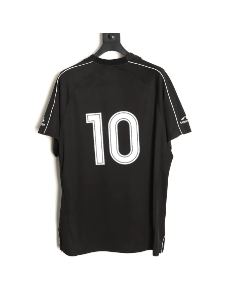 Balenciaga Soccer-Print Mesh Short-Sleeve T-Shirt,Balenciaga