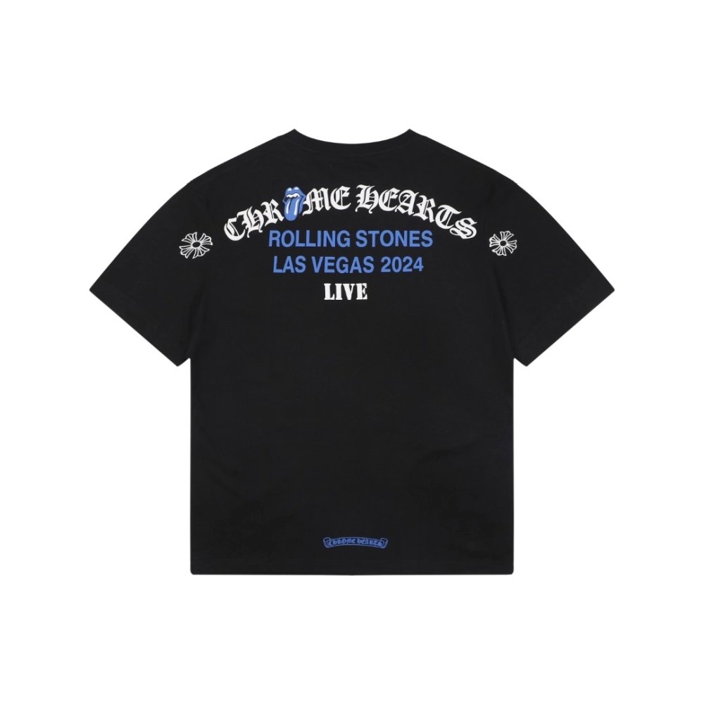 Chrome Hearts T Shirts Rolling Stones Las Vegas  ,Chrome Hearts T Shirt,Tshirt,APPAREL