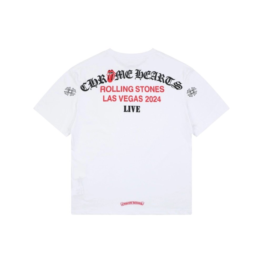 Chrome Hearts T Shirts Rolling Stones Las Vegas  ,Chrome Hearts T Shirt,Tshirt,APPAREL