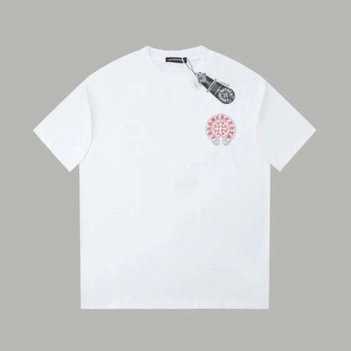 Chrome Hearts T Shirts Heavy Embroidery Horseshoe  ,Chrome Hearts T Shirt,Tshirt,APPAREL