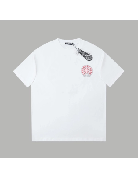 Chrome Hearts T Shirts Heavy Embroidery Horseshoe  ,Chrome Hearts T Shirt,Tshirt,APPAREL