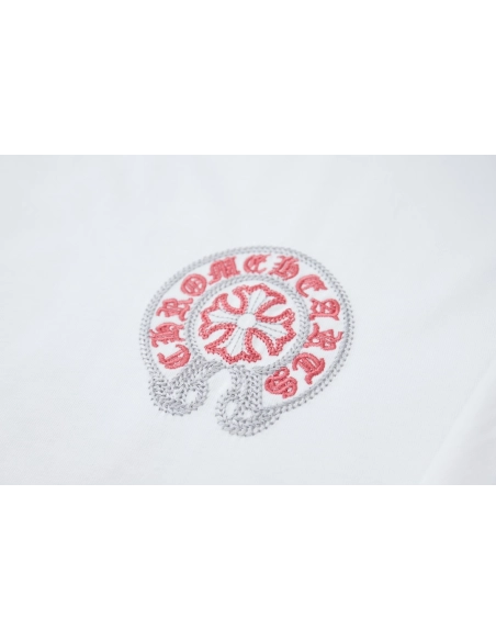 Chrome Hearts T Shirts Heavy Embroidery Horseshoe  ,Chrome Hearts T Shirt,Tshirt,APPAREL