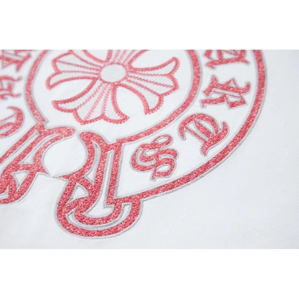 Chrome Hearts T Shirts Heavy Embroidery Horseshoe  ,Chrome Hearts T Shirt,Tshirt,APPAREL