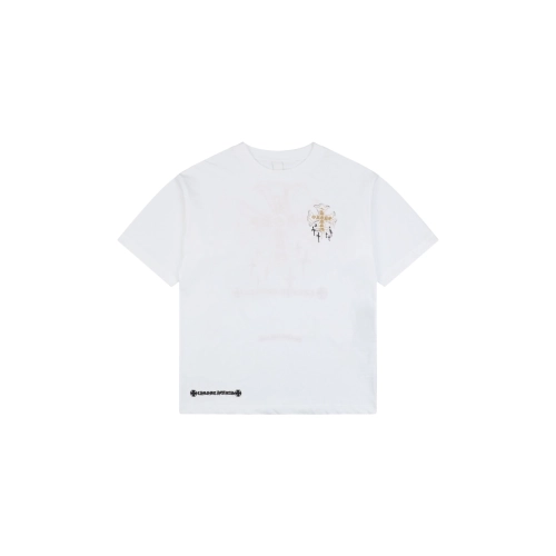 Chrome Hearts T Shirts Cross Floral 001  ,Chrome Hearts T Shirt,Tshirt,APPAREL