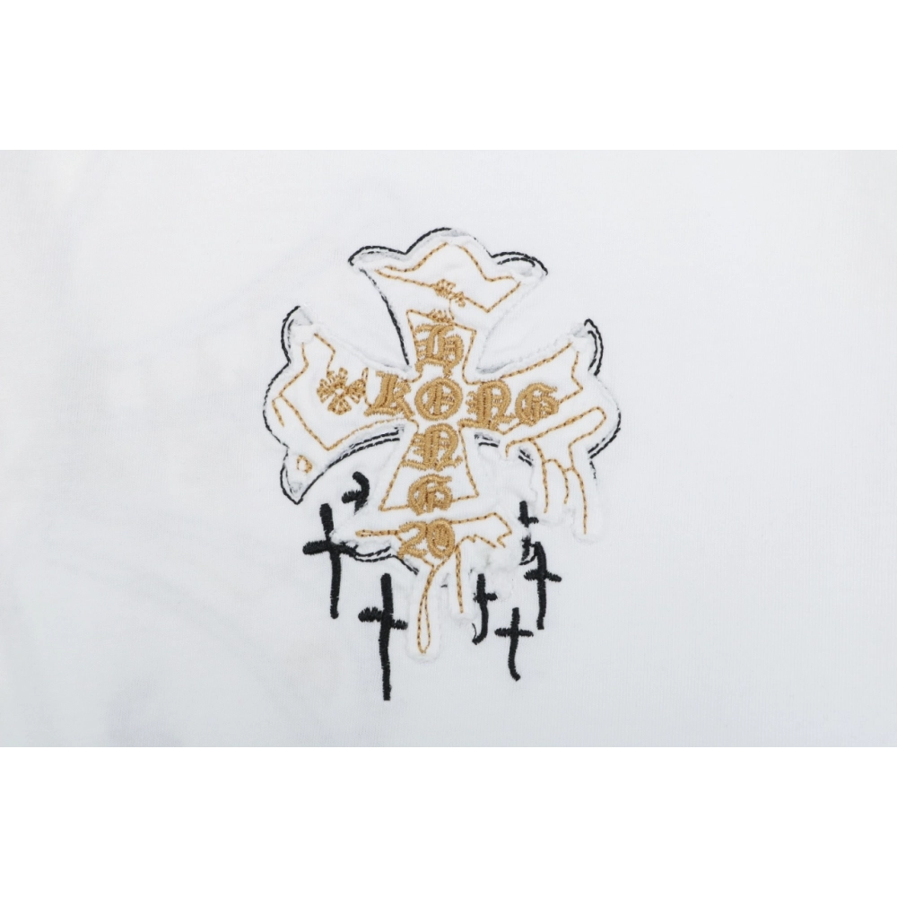 Chrome Hearts T Shirts Cross Floral 001  ,Chrome Hearts T Shirt,Tshirt,APPAREL