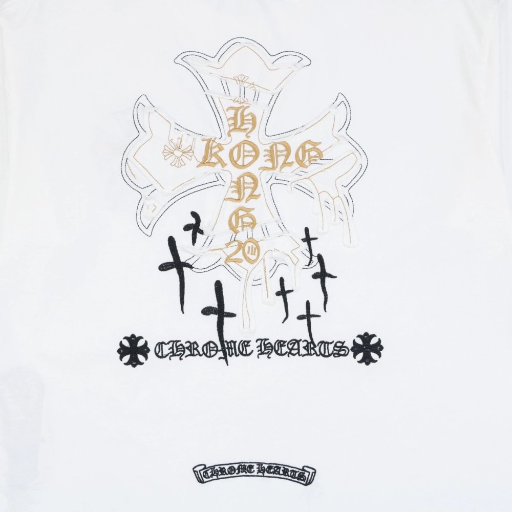 Chrome Hearts T Shirts Cross Floral 001  ,Chrome Hearts T Shirt,Tshirt,APPAREL