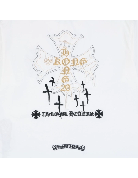 Chrome Hearts T Shirts Cross Floral 001  ,Chrome Hearts T Shirt,Tshirt,APPAREL