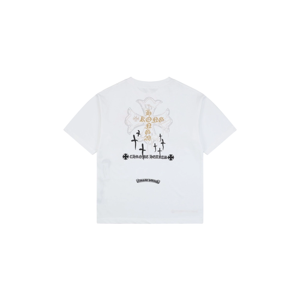 Chrome Hearts T Shirts Cross Floral 001  ,Chrome Hearts T Shirt,Tshirt,APPAREL