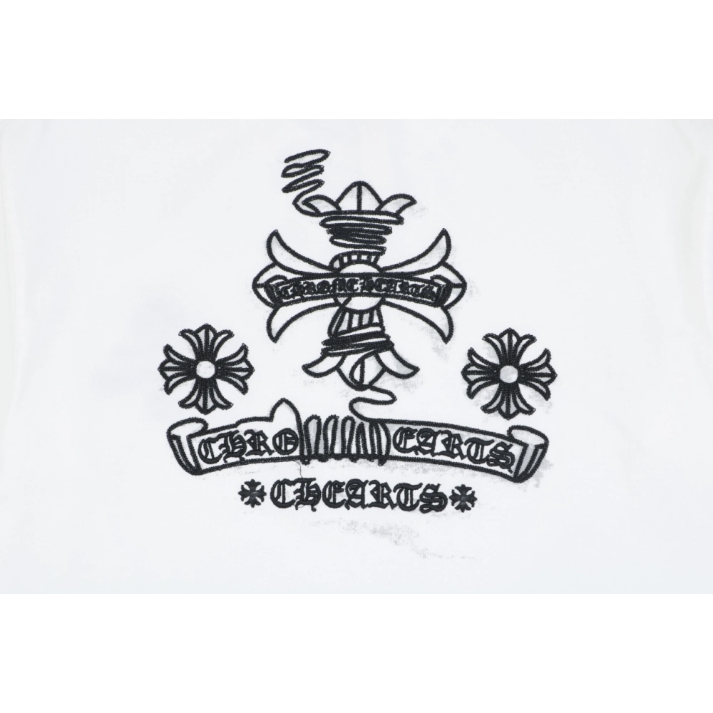 Chrome Hearts T Shirts Stitch Cross  ,Chrome Hearts T Shirt,Tshirt,APPAREL