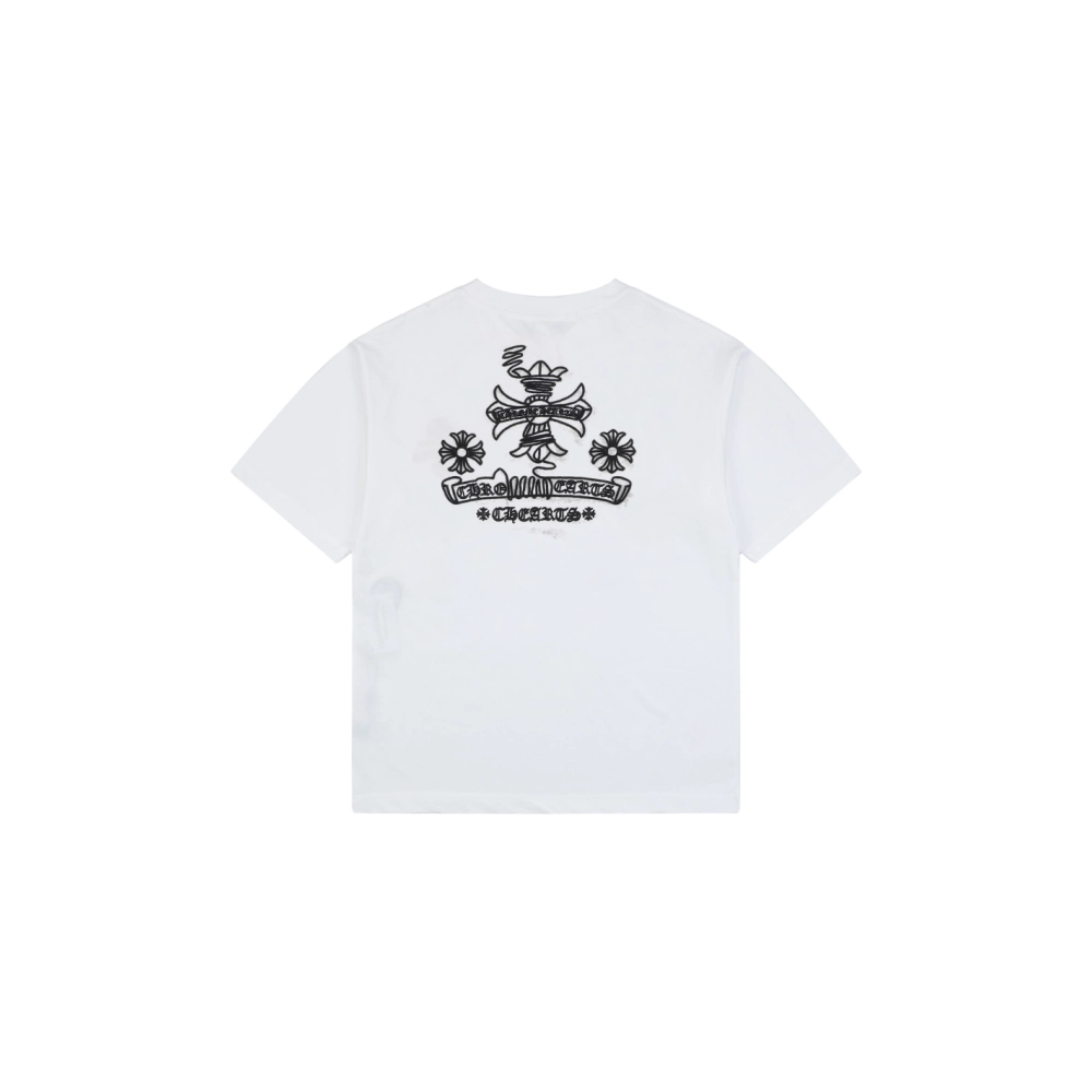 Chrome Hearts T Shirts Stitch Cross  ,Chrome Hearts T Shirt,Tshirt,APPAREL