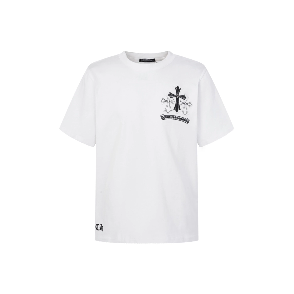 Chrome Hearts T Shirts Cross Floral 002  ,Chrome Hearts T Shirt,Tshirt,APPAREL