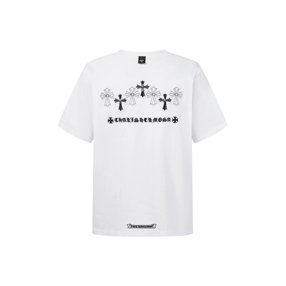 Chrome Hearts T Shirts Cross Floral 002  ,Chrome Hearts T Shirt,Tshirt,APPAREL