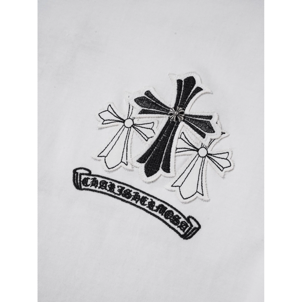 Chrome Hearts T Shirts Cross Floral 002  ,Chrome Hearts T Shirt,Tshirt,APPAREL