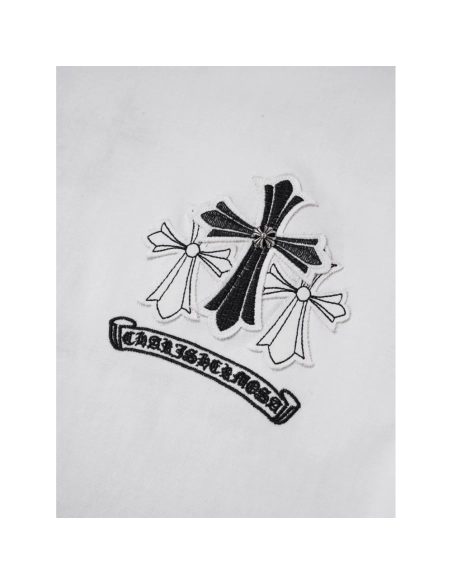 Chrome Hearts T Shirts Cross Floral 002  ,Chrome Hearts T Shirt,Tshirt,APPAREL