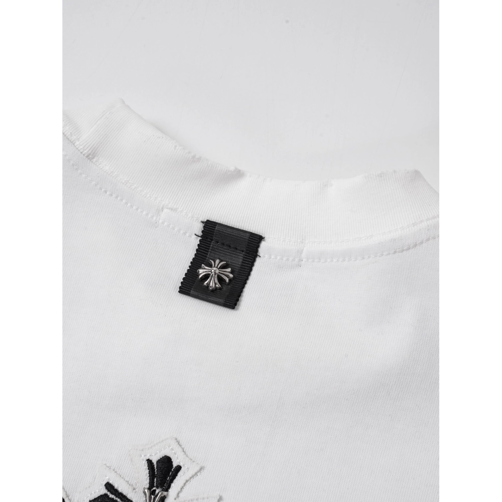 Chrome Hearts T Shirts Cross Floral 002  ,Chrome Hearts T Shirt,Tshirt,APPAREL