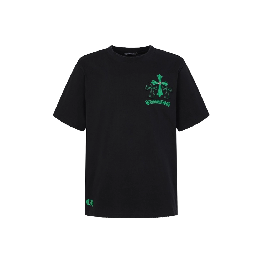 Chrome Hearts T Shirts Cross Floral 003  ,Chrome Hearts T Shirt,Tshirt,APPAREL