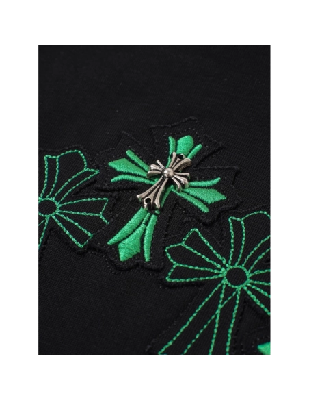 Chrome Hearts T Shirts Cross Floral 003  ,Chrome Hearts T Shirt,Tshirt,APPAREL