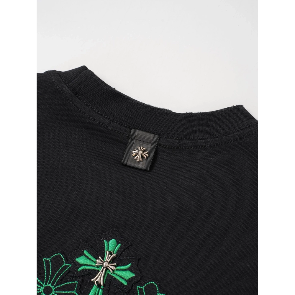 Chrome Hearts T Shirts Cross Floral 003  ,Chrome Hearts T Shirt,Tshirt,APPAREL