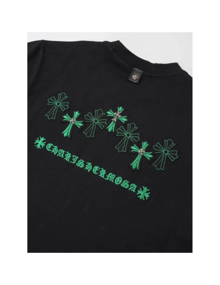 Chrome Hearts T Shirts Cross Floral 003  ,Chrome Hearts T Shirt,Tshirt,APPAREL