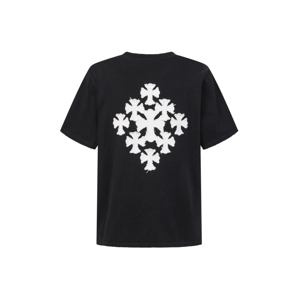 Chrome Hearts T Shirts Cross Floral 004  ,Chrome Hearts T Shirt,Tshirt,APPAREL