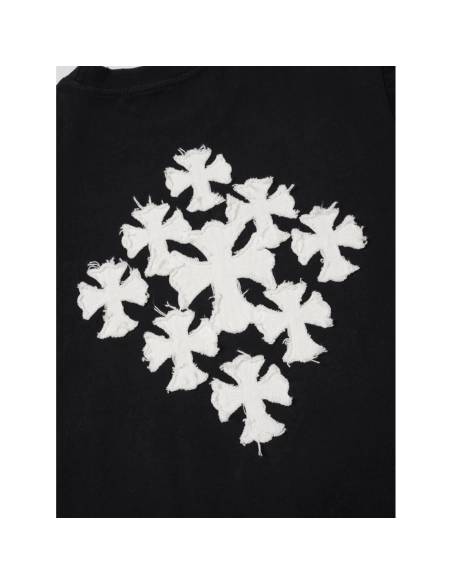 Chrome Hearts T Shirts Cross Floral 004  ,Chrome Hearts T Shirt,Tshirt,APPAREL