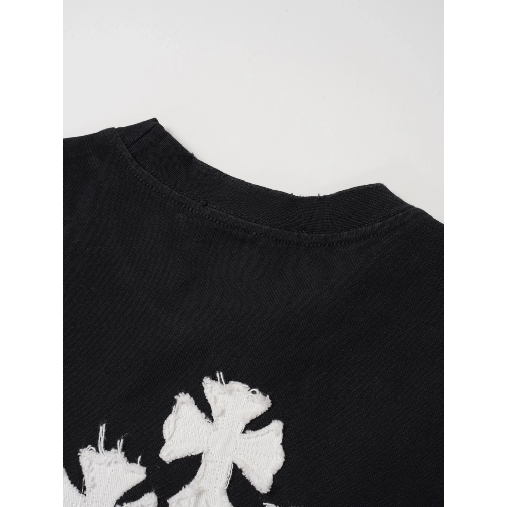 Chrome Hearts T Shirts Cross Floral 004  ,Chrome Hearts T Shirt,Tshirt,APPAREL