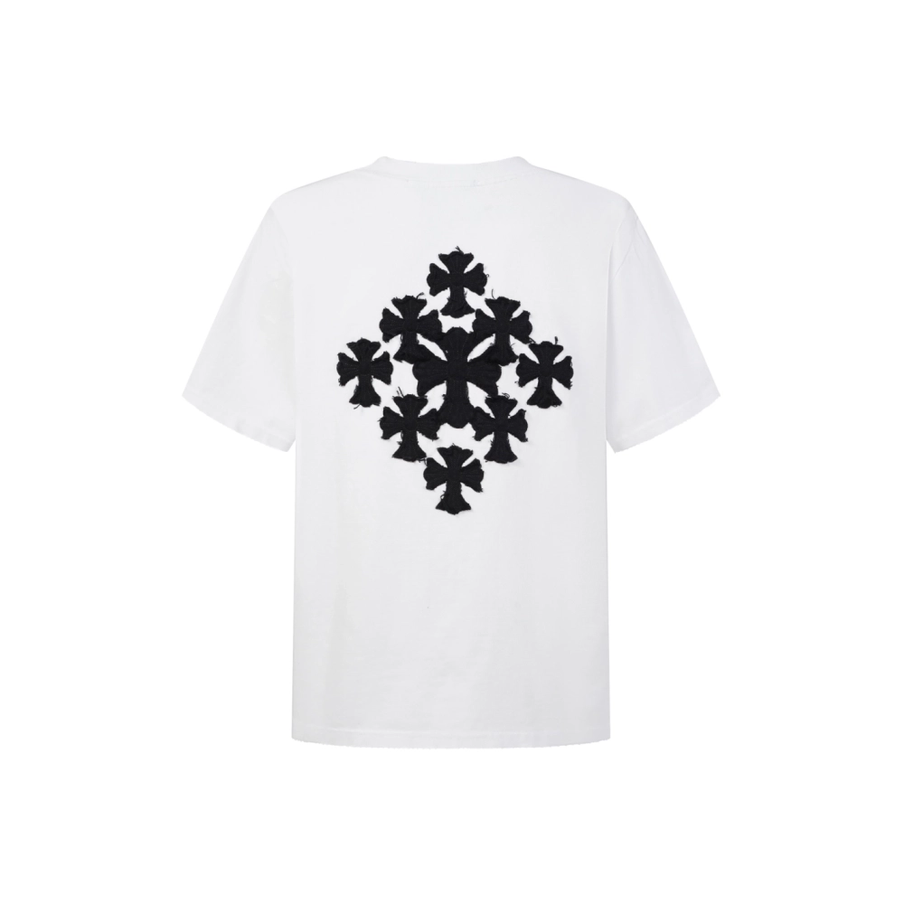 Chrome Hearts T Shirts Cross Floral 005  ,Chrome Hearts T Shirt,Tshirt,APPAREL