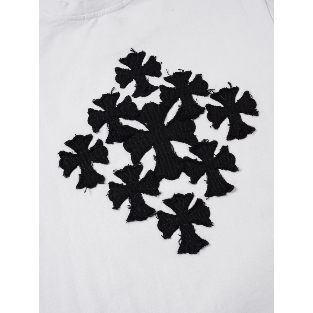Chrome Hearts T Shirts Cross Floral 005  ,Chrome Hearts T Shirt,Tshirt,APPAREL