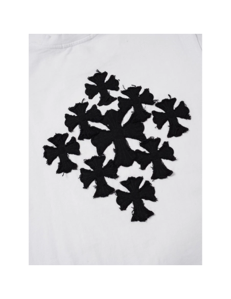 Chrome Hearts T Shirts Cross Floral 005  ,Chrome Hearts T Shirt,Tshirt,APPAREL