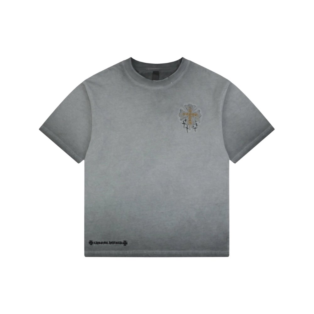 Chrome Hearts T Shirts Cross Floral 006  ,Chrome Hearts T Shirt,Tshirt,APPAREL