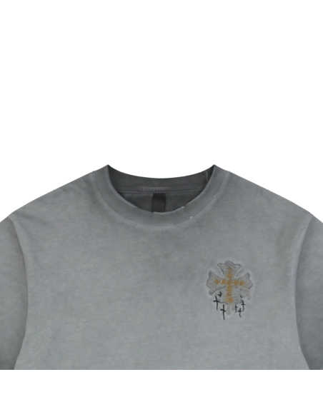 Chrome Hearts T Shirts Cross Floral 006  ,Chrome Hearts T Shirt,Tshirt,APPAREL