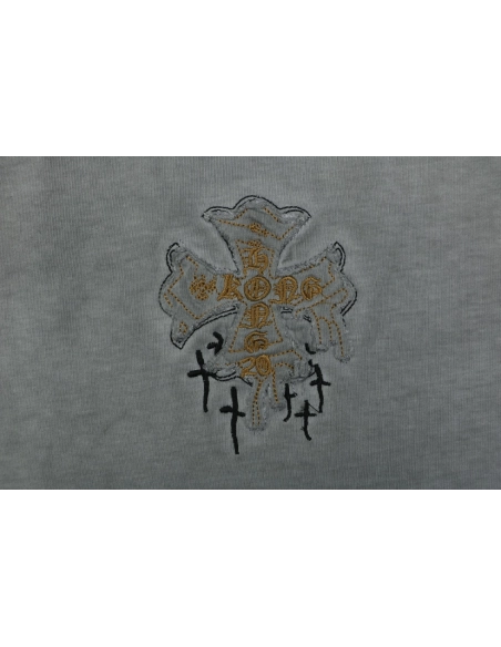 Chrome Hearts T Shirts Cross Floral 006  ,Chrome Hearts T Shirt,Tshirt,APPAREL
