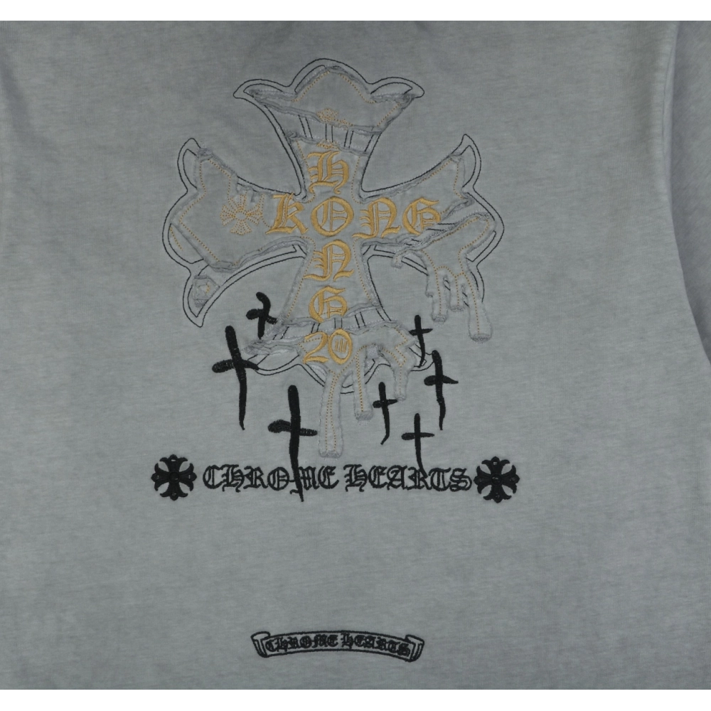 Chrome Hearts T Shirts Cross Floral 006  ,Chrome Hearts T Shirt,Tshirt,APPAREL