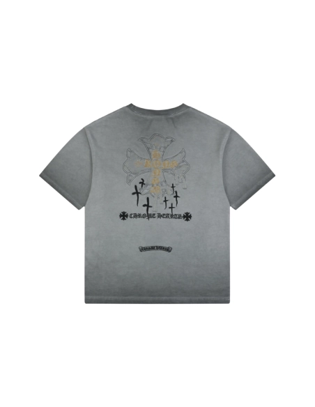 Chrome Hearts T Shirts Cross Floral 006  ,Chrome Hearts T Shirt,Tshirt,APPAREL