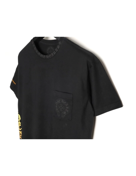 Chrome Hearts T Shirts Yellow Sanskrit Print  ,Chrome Hearts T Shirt,Tshirt,APPAREL