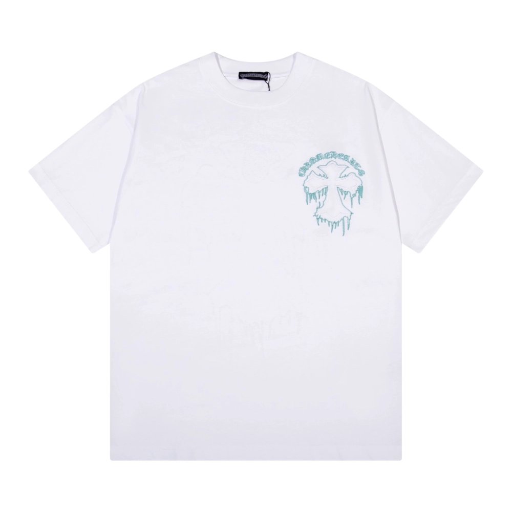 Chrome Hearts T Shirts Patch Embroidery Cross  ,Chrome Hearts T Shirt,Tshirt,APPAREL