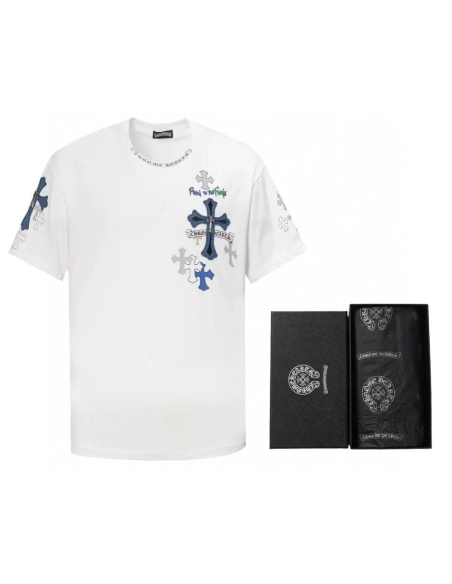 Chrome Hearts T Shirts Patch Metal Cross  ,Chrome Hearts T Shirt,Tshirt,APPAREL