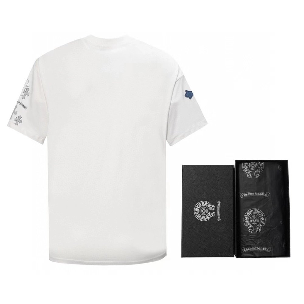 Chrome Hearts T Shirts Patch Metal Cross  ,Chrome Hearts T Shirt,Tshirt,APPAREL