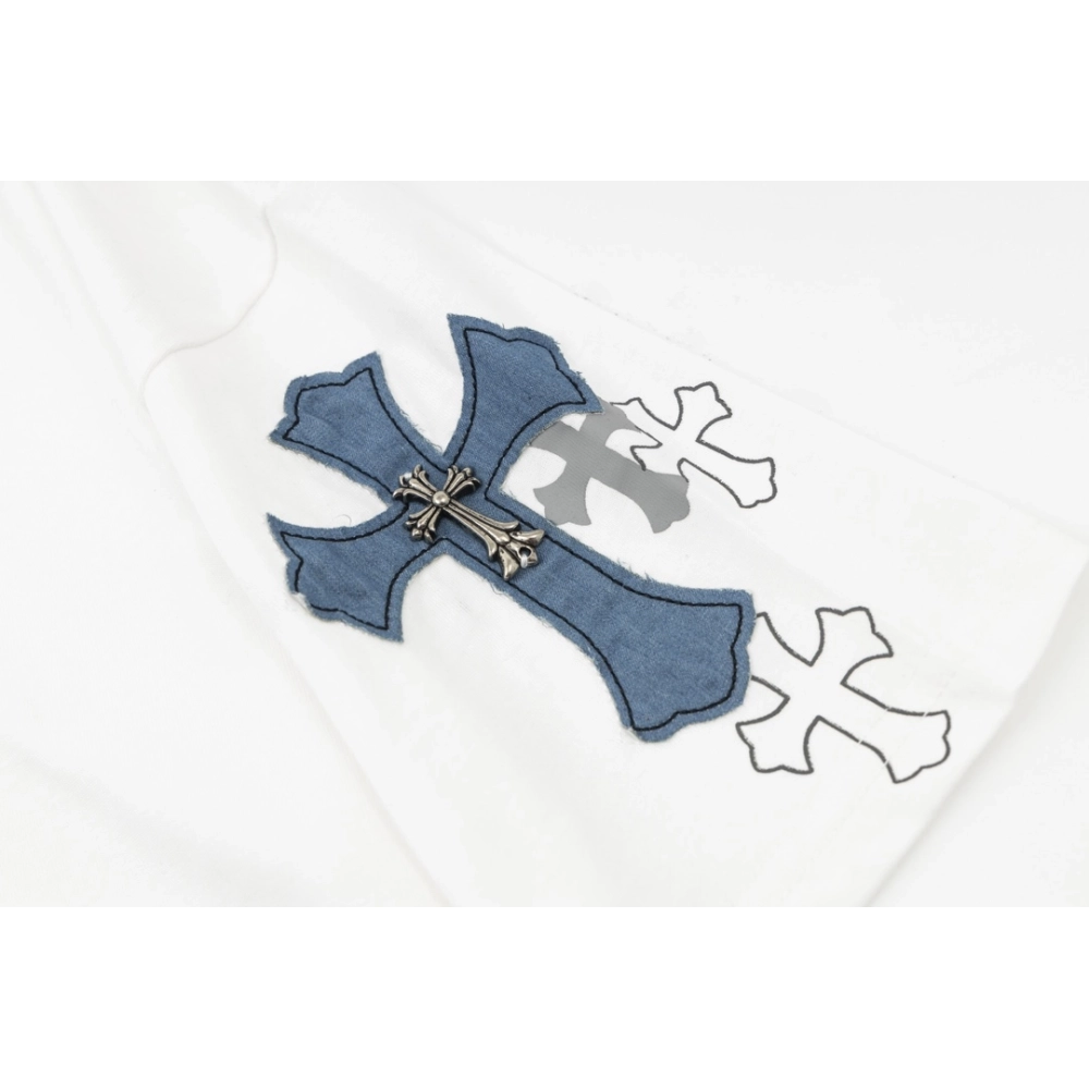 Chrome Hearts T Shirts Patch Metal Cross  ,Chrome Hearts T Shirt,Tshirt,APPAREL