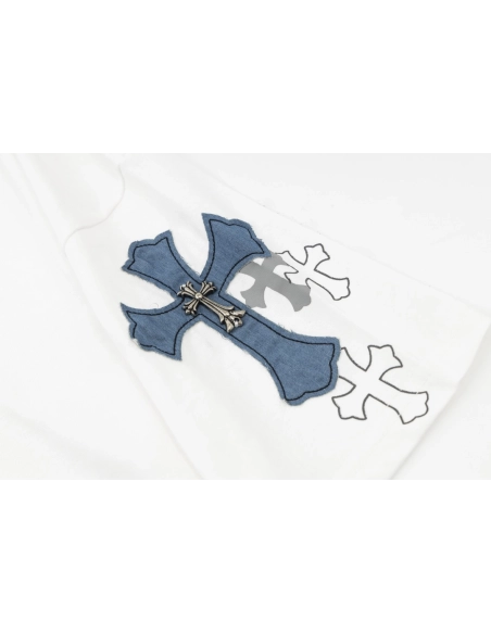 Chrome Hearts T Shirts Patch Metal Cross  ,Chrome Hearts T Shirt,Tshirt,APPAREL
