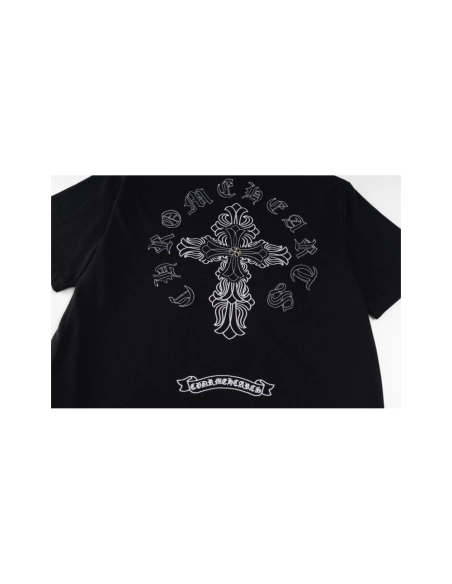 Chrome Hearts T Shirts Heavy Embroidery Sanskrit  ,Chrome Hearts T Shirt,Tshirt,APPAREL