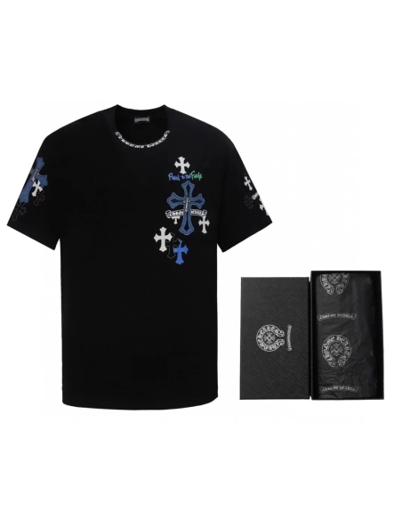 Chrome Hearts T Shirts Patch Metal Cross  ,Chrome Hearts T Shirt,Tshirt,APPAREL
