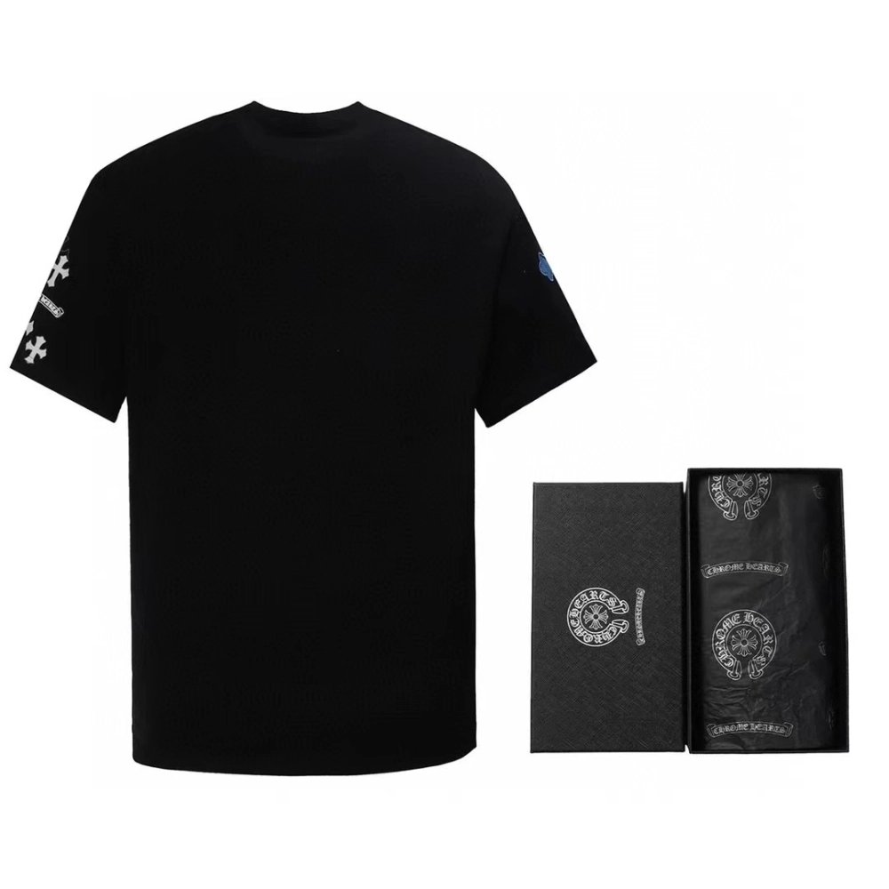 Chrome Hearts T Shirts Patch Metal Cross  ,Chrome Hearts T Shirt,Tshirt,APPAREL
