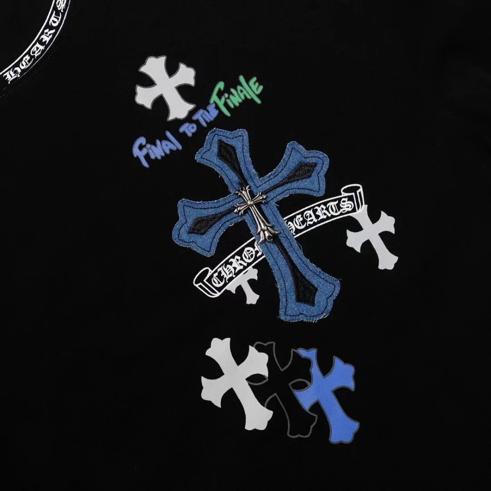 Chrome Hearts T Shirts Patch Metal Cross  ,Chrome Hearts T Shirt,Tshirt,APPAREL