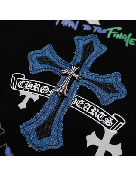 Chrome Hearts T Shirts Patch Metal Cross  ,Chrome Hearts T Shirt,Tshirt,APPAREL