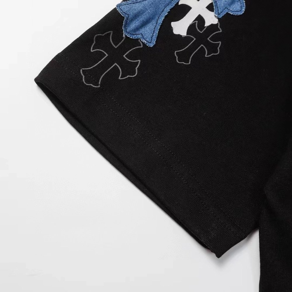 Chrome Hearts T Shirts Patch Metal Cross  ,Chrome Hearts T Shirt,Tshirt,APPAREL