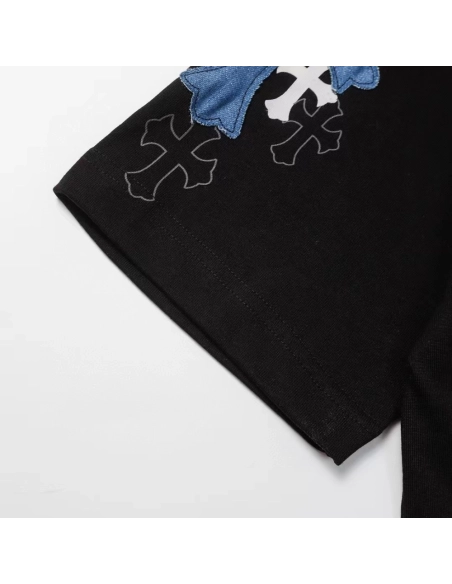 Chrome Hearts T Shirts Patch Metal Cross  ,Chrome Hearts T Shirt,Tshirt,APPAREL