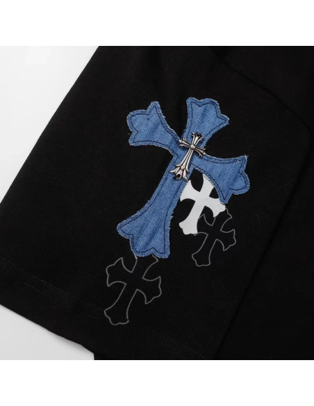 Chrome Hearts T Shirts Patch Metal Cross  ,Chrome Hearts T Shirt,Tshirt,APPAREL